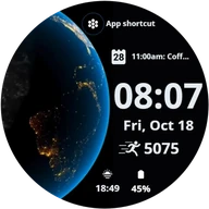 Animated Earth Watch Face
